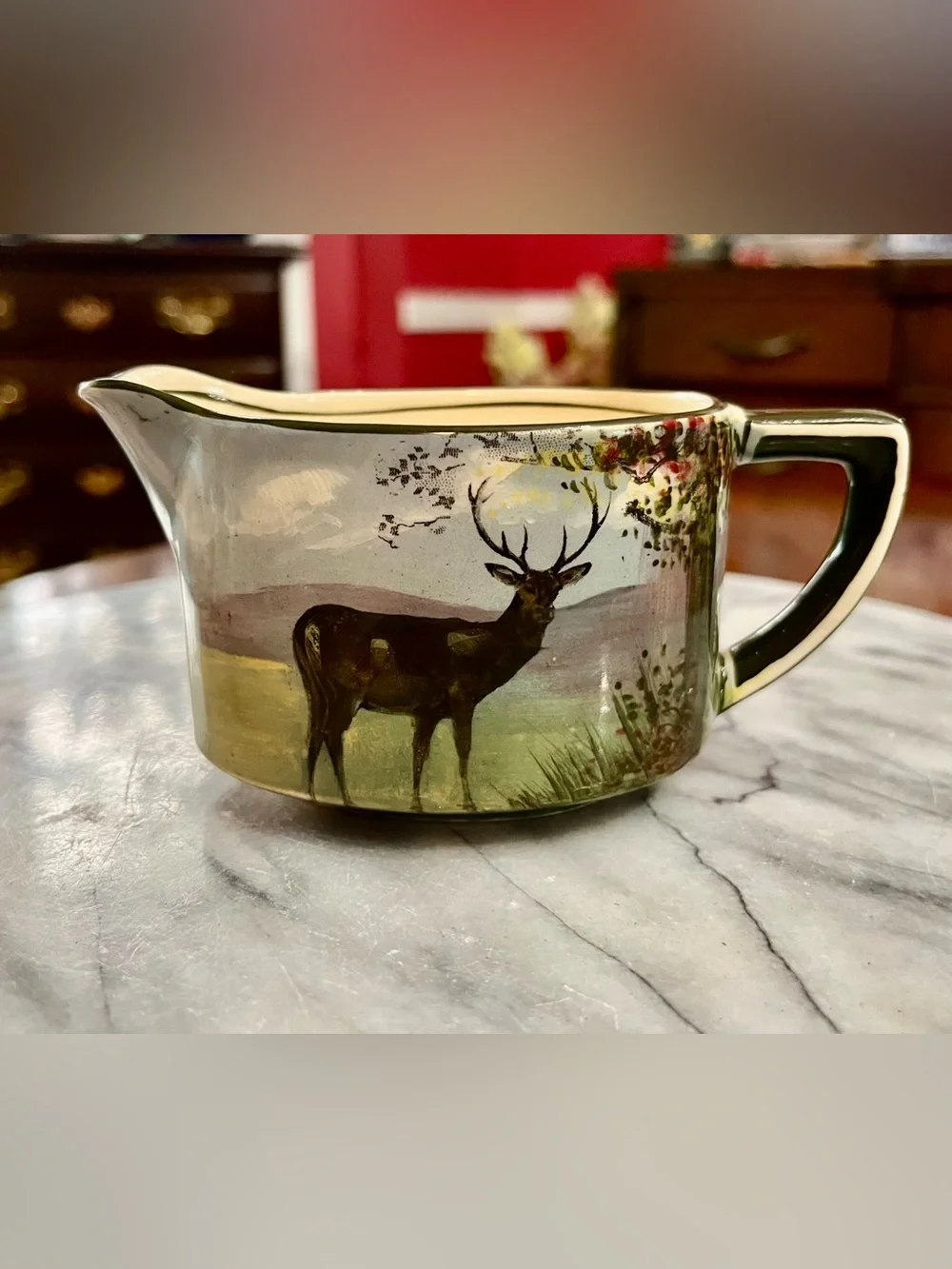 Antique Royal Doulton Seriesware Deer Creamer Pitcher D4644 Westcott 1922-1927